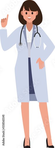 doctor woman ,Vector illustration cartoon character  © bitontawan02