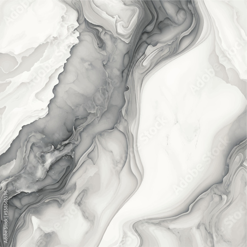 Luxury White and dark silver Marble texture background vector. Panoramic Marbling texture design. white and black marble ink background. stone tile grey background natural for interior decoration.