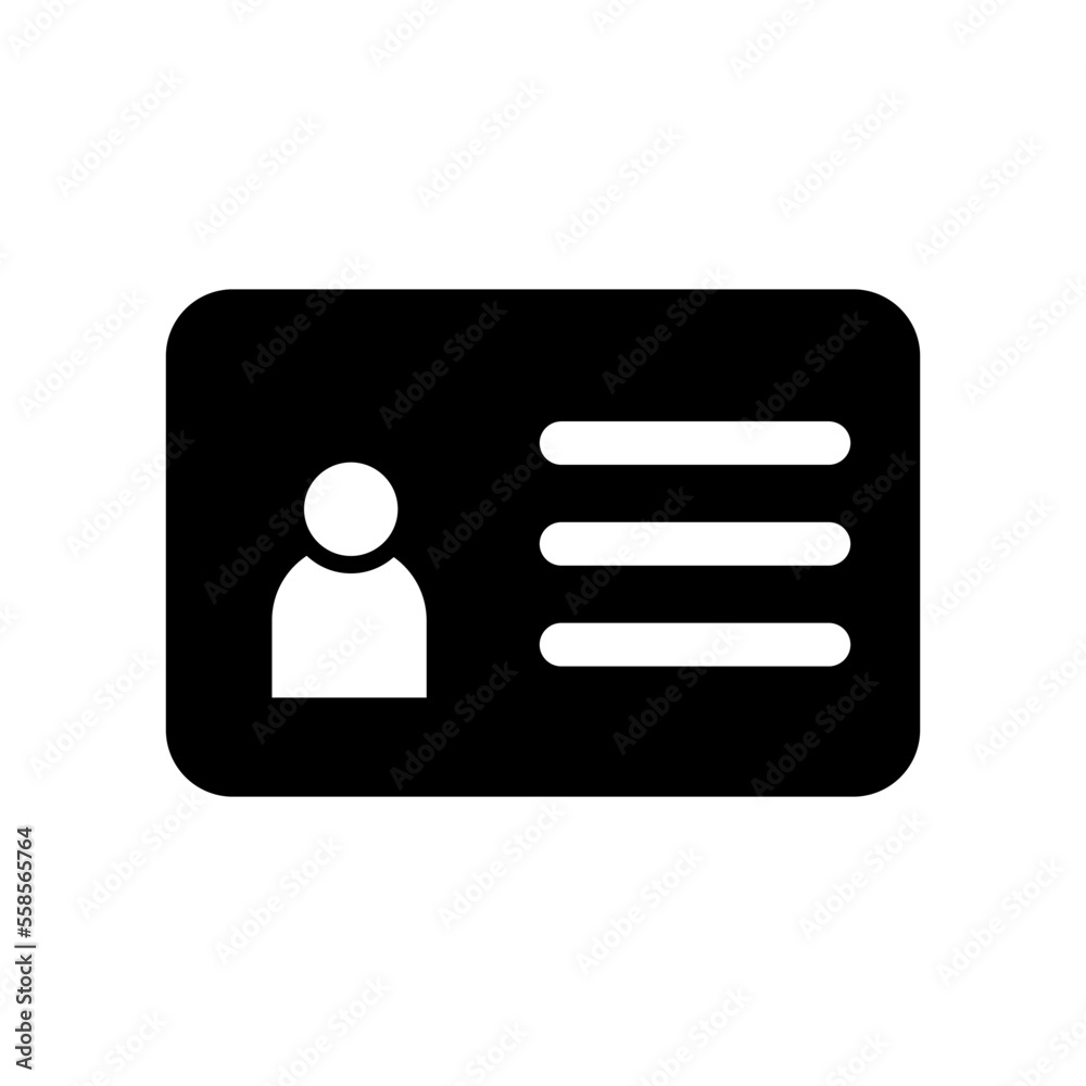 ID Card flat icon ID Card flat icon