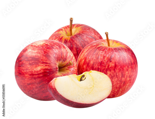 red apple isolated on transparent png
