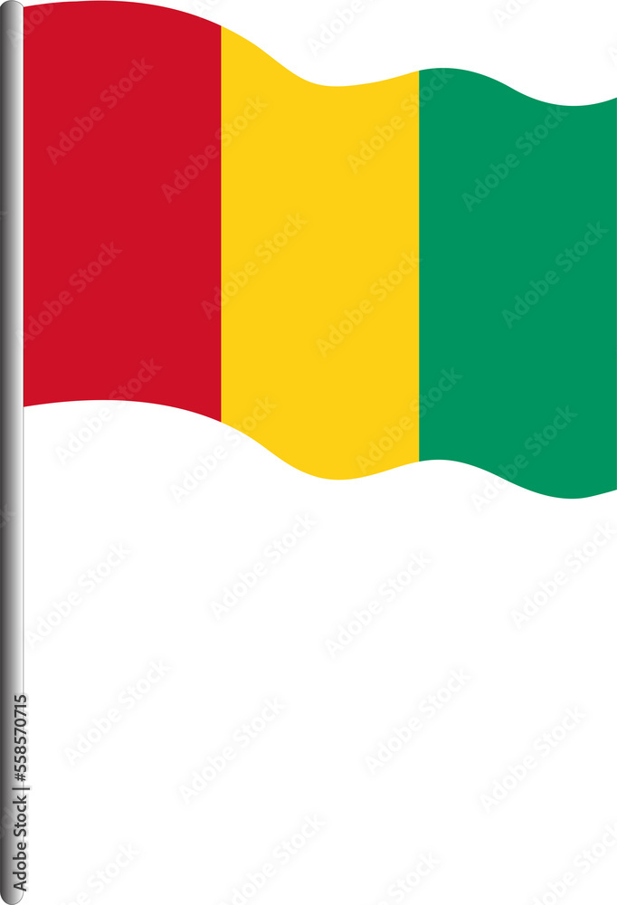 Fototapeta premium Guinea flag 2023010529