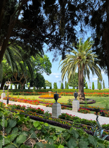 View of beautiful park with...