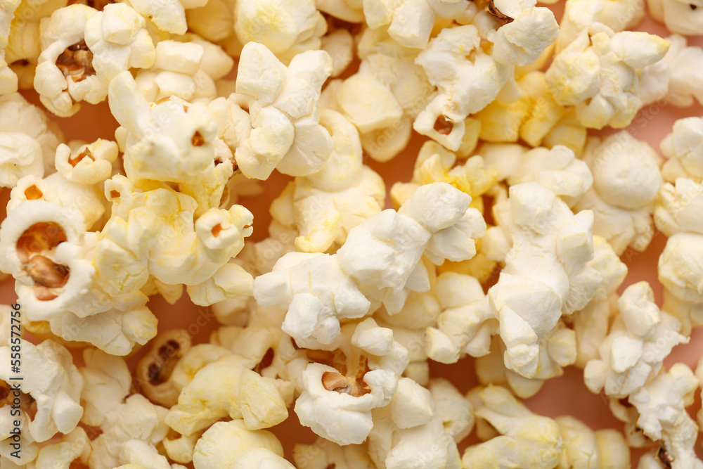 Heap of delicious popcorn, closeup