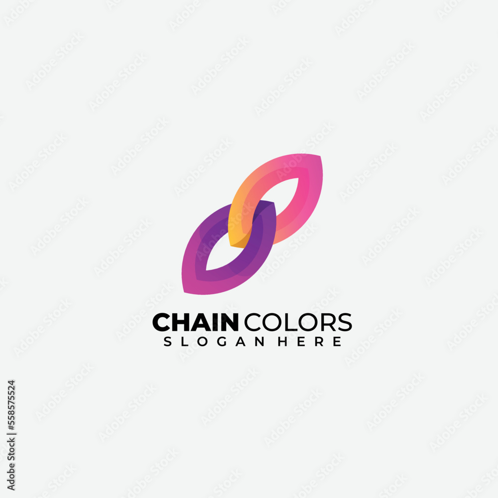 chain logo vector template illustration