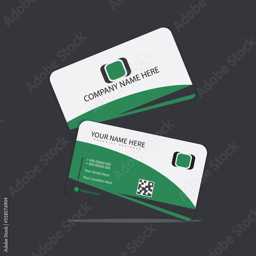 Corporate or Personal Visiting Card or Business Card Design Template