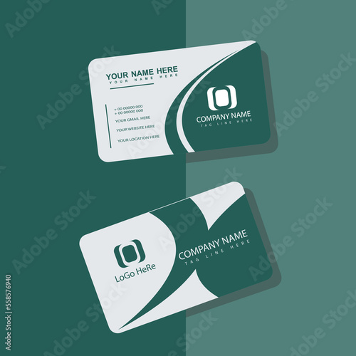 Corporate or Personal Visiting Card or Business Card Design Template