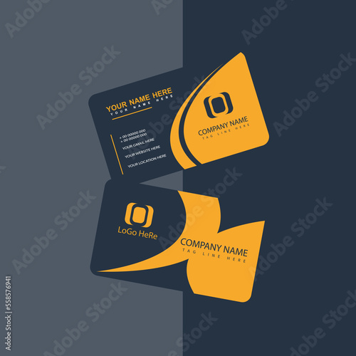 Corporate or Personal Visiting Card or Business Card Design Template