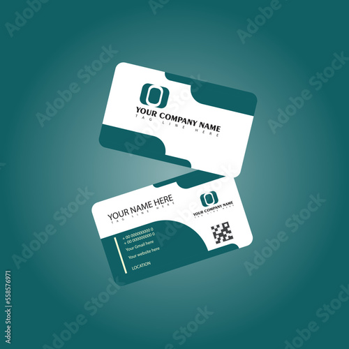 Corporate or Personal Visiting Card or Business Card Design Template