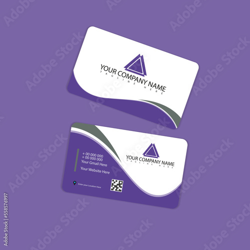 Corporate or Personal Visiting Card or Business Card Design Template