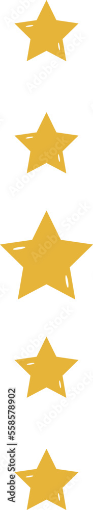 Obraz premium Golden Star Geometric Shape