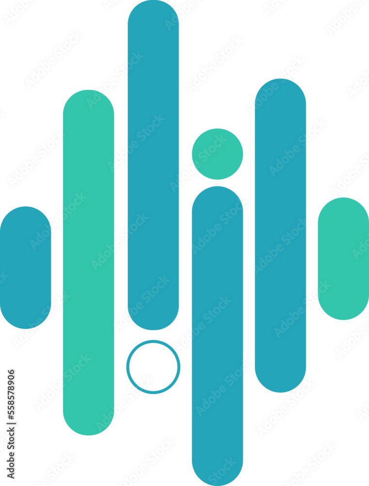 Blue Flat Geometric Shape Blue Flat Geometric Shape