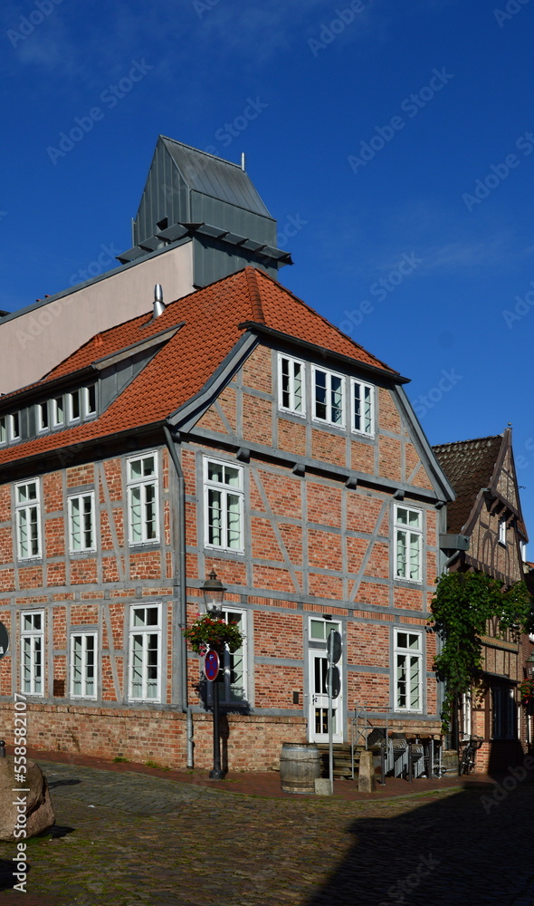 Historical Building in the Old Hanse Town Buxtehude, Lower Saxony