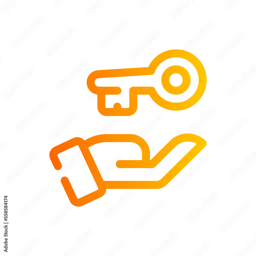 key gradient icon key gradient icon