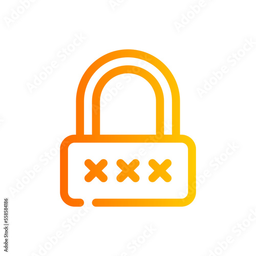 password gradient icon