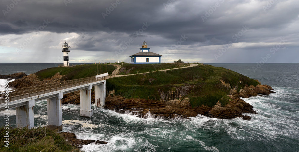 Ribadeo lighthouse, Galicia, Spain