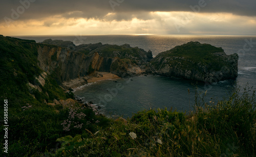 Somocuevas cliffs in Cantabria, northern Spain