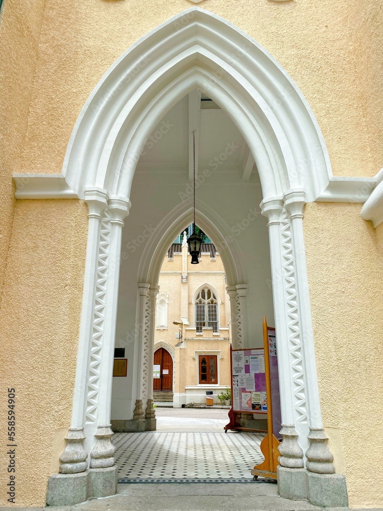 Fototapeta premium entrance to the church