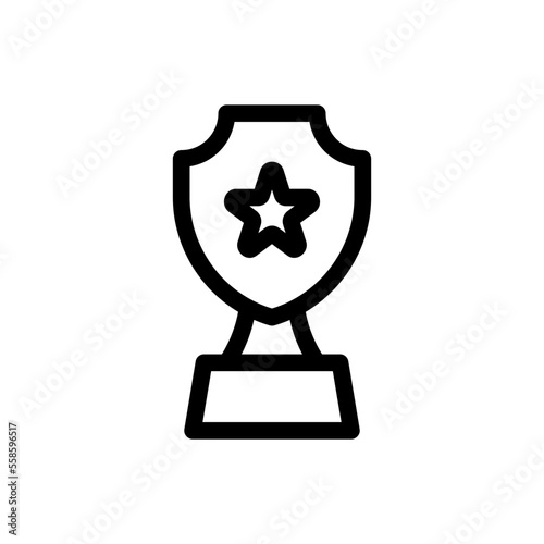 trophy line icon