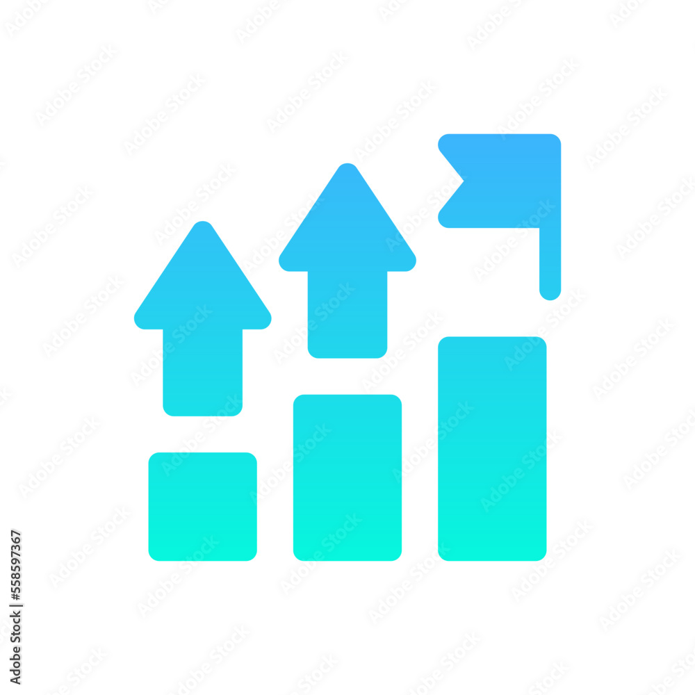 accomplishment flat gradient icon