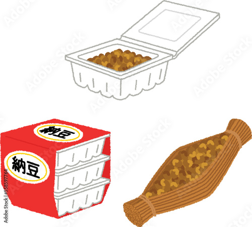 納豆のイラスト