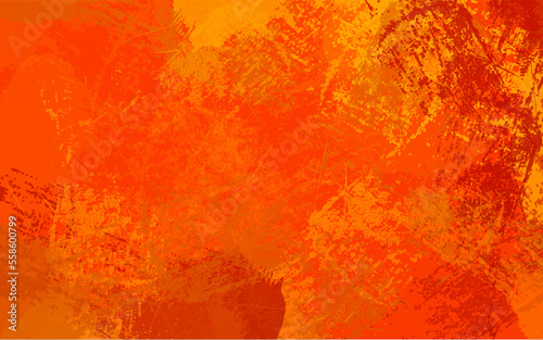 Abstract grunge texture orange color background vector
