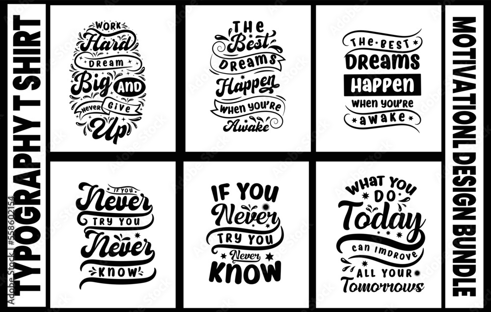 Typography motivational shirt design bundle typography t-shirt design template,
best t shirt typography designs,
motivational t-shirt,