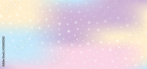 cute kawaii sweet pastel multicolor with stars graphic vector background