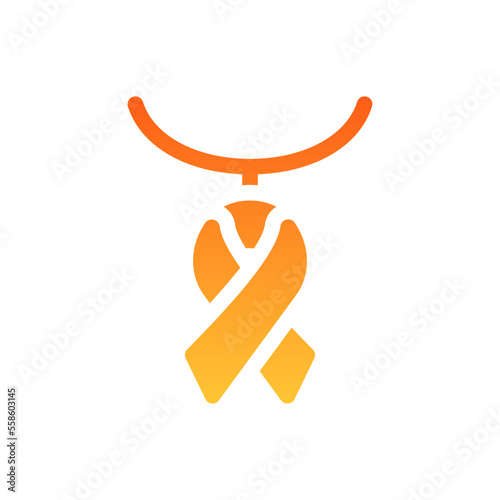 charm flat gradient icon