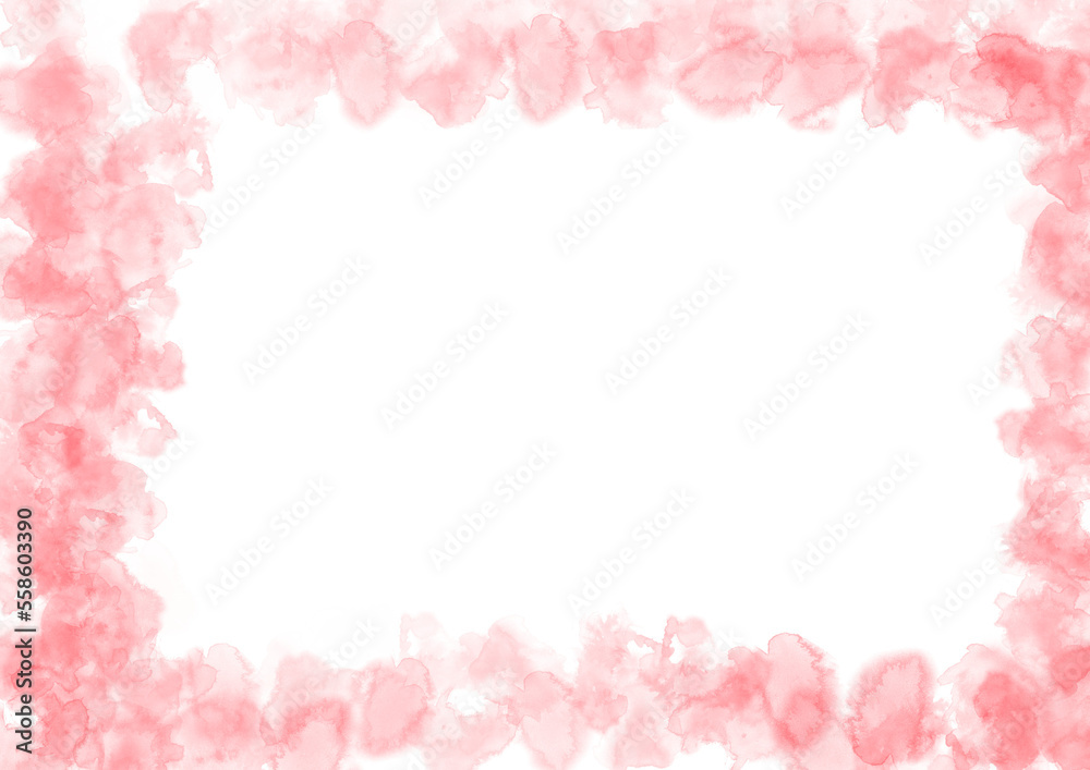 pink rose petals frame