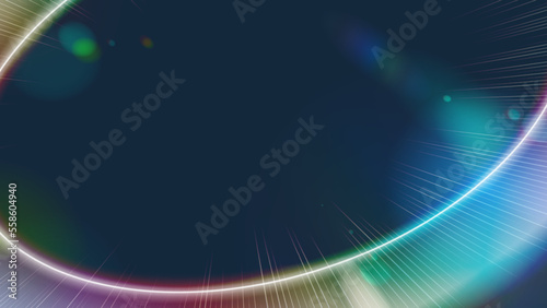 円形の光線が綺麗な背景