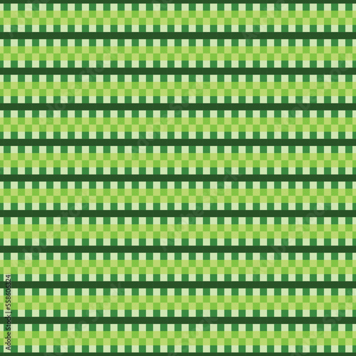 Green gradient squares in seamless pattern