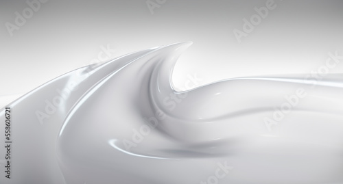 Принти на полотні Closeup of white cosmetic beauty cream, moisturizer or skin care cosmetic with w