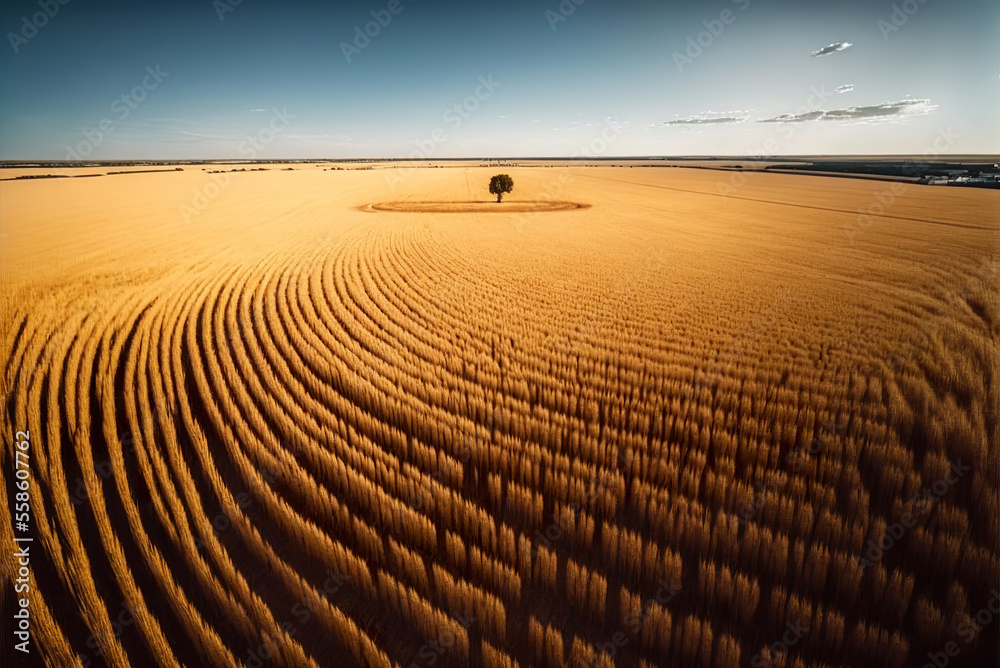 Naklejka premium Aerial drone photo of