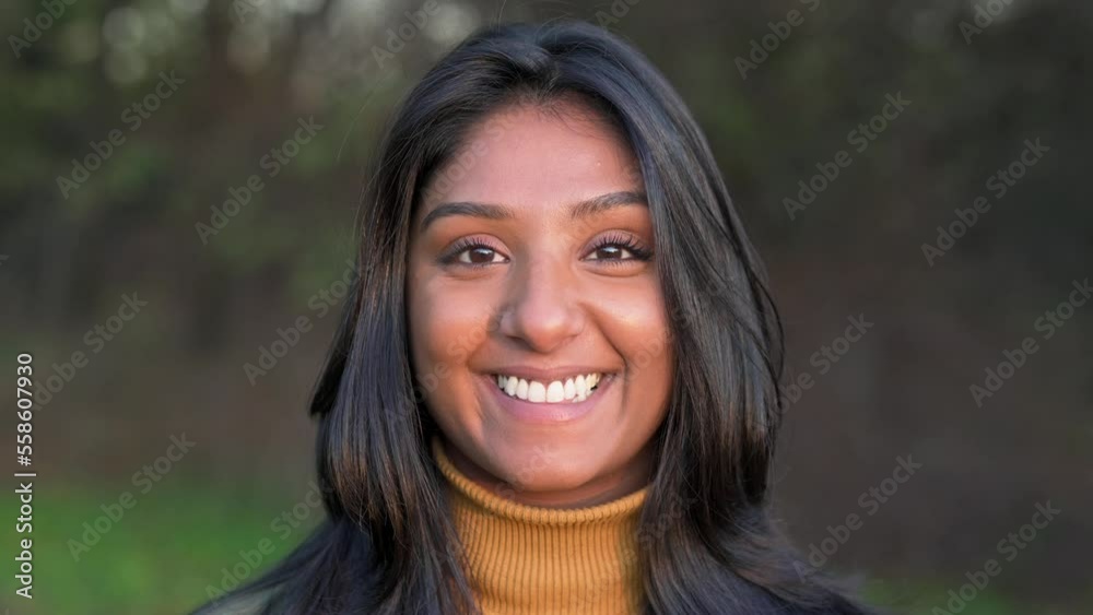 Portrait of young teenager girl of Indian origins Portrait of young teenager girl of Indian origins