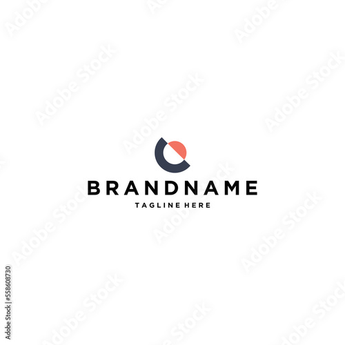 Letter CO logo design template