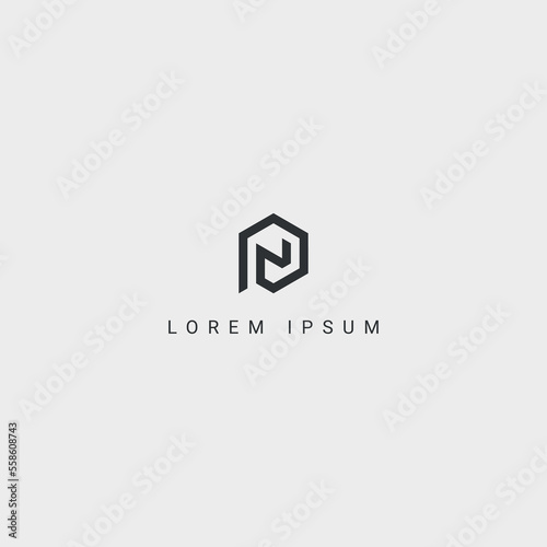 Outstanding professional letter PN NP logo design elegant trendy awesome artistic black and white color initial based Monogram icon.