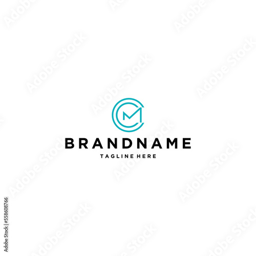 Free Download Letter CM MC circle shape logo design template - GFXLoad