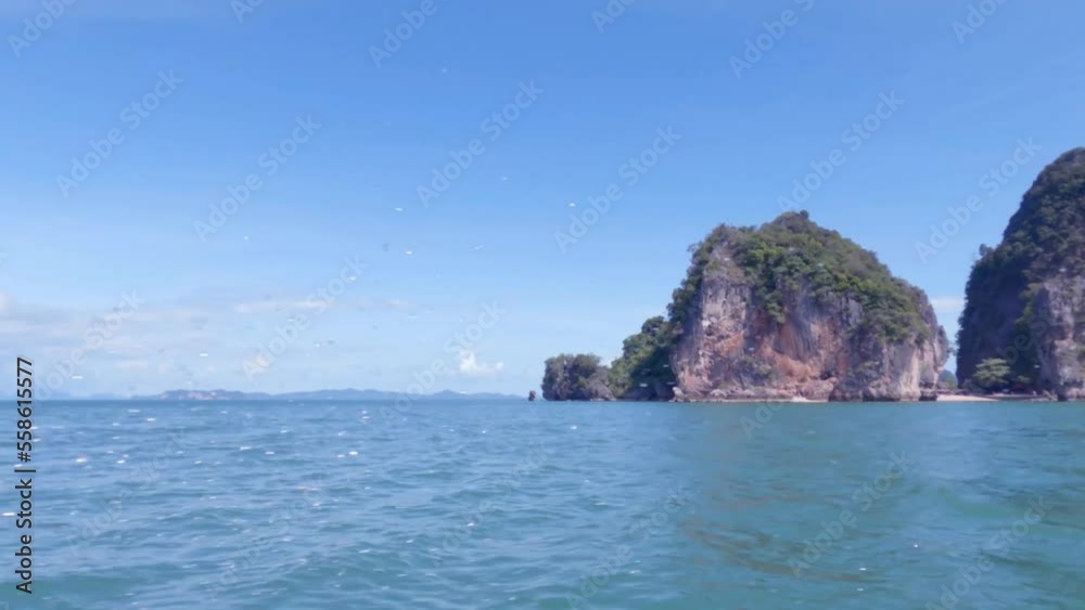 Aerial view of james bond island in Phang Nga bay, Thailand Aerial view of james bond island in Phang Nga bay, Thailand