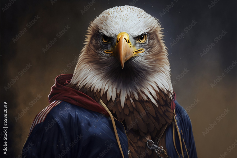 Portrait of a fitness athlete eagle wearing sportswear, generative ai  Illustration Stock | Adobe Stock