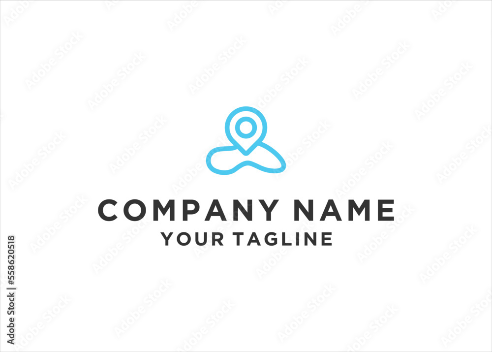 swimming pool location logo design vector template swimming pool location logo design vector template