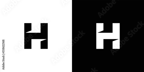 .Modern and strong letter H initials logo design