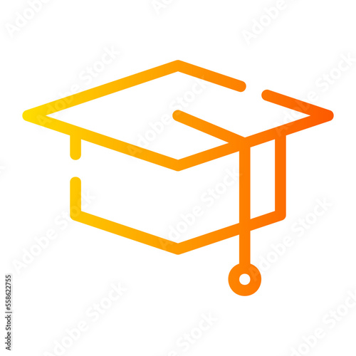mortarboard gradient icon