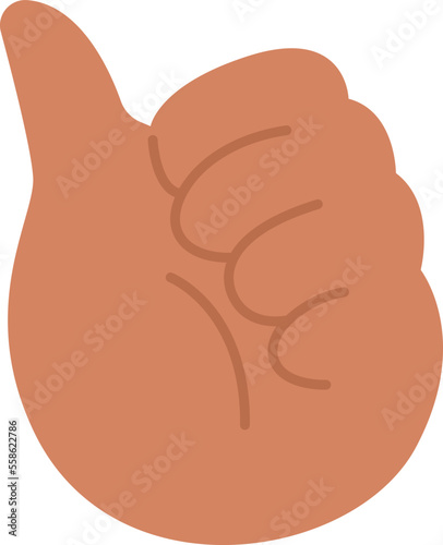 Hand making sculpture flat icon