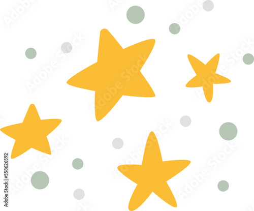 Abstract astrology stars design element