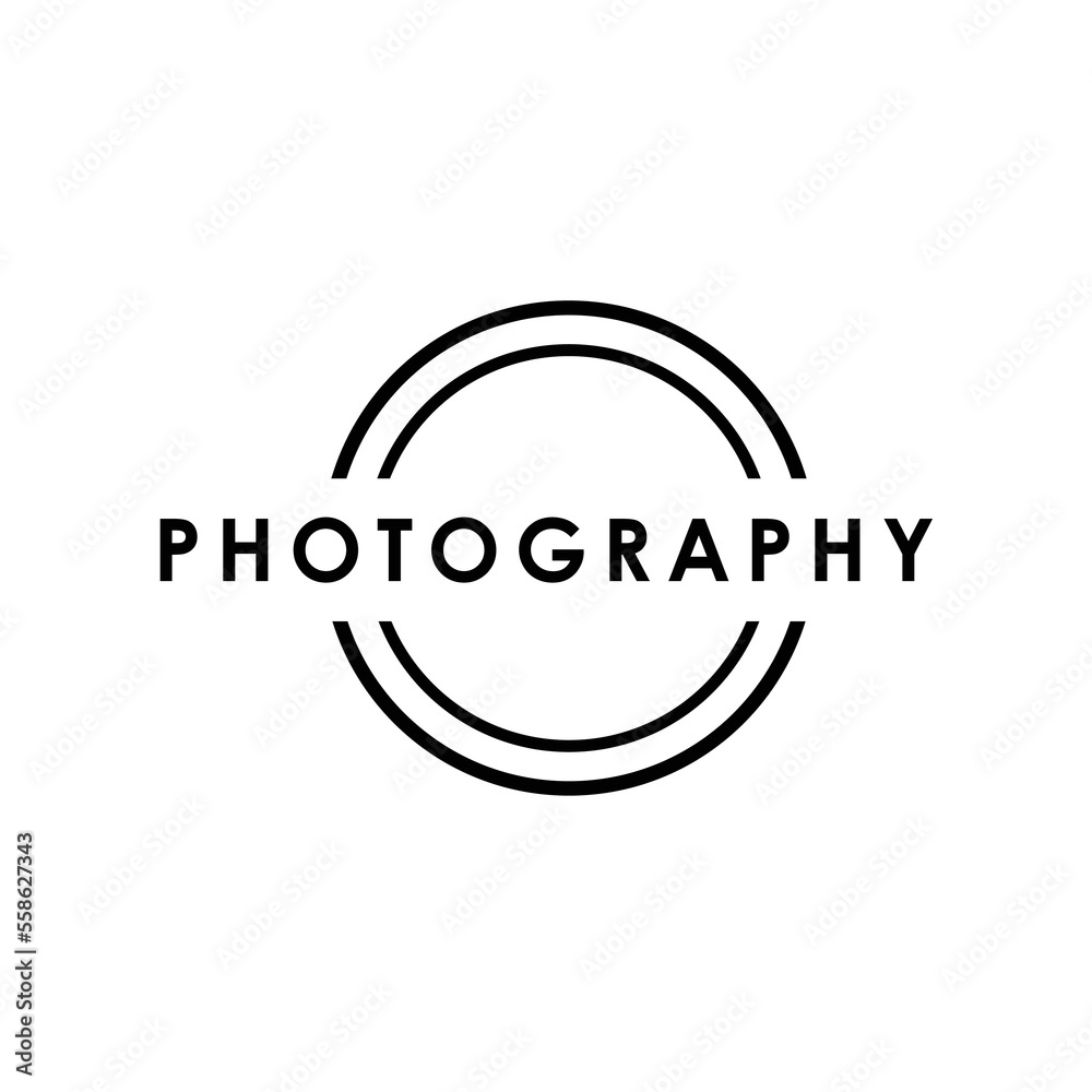 camera photography lens simple round circle logo camera photography lens simple round circle logo