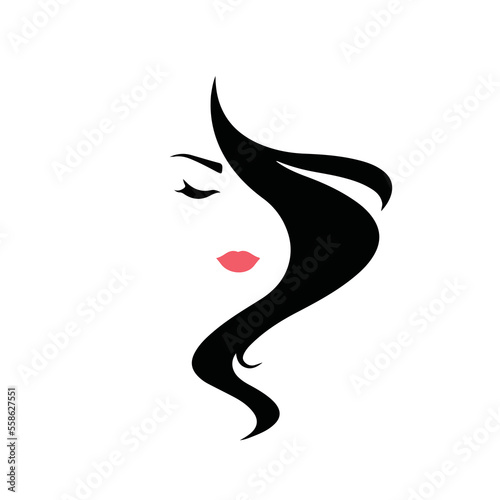 Creative Professional Trendy and Minimal Beauty, Hair Salon Logo Design, Beauty Salon Icon Logo in Editable Vector Format