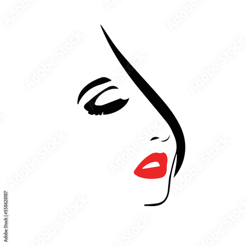 Creative Professional Trendy and Minimal Beauty, Hair Salon Logo Design, Beauty Salon Icon Logo in Editable Vector Format