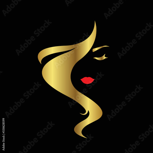 Creative Professional Trendy and Minimal Beauty, Hair Salon Logo Design, Beauty Salon Icon Logo in Editable Vector Format