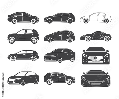 Microcar SVG, luxury car Clipart, Cut File, for silhouette, SVG, eps, clipart, Cricut design space 