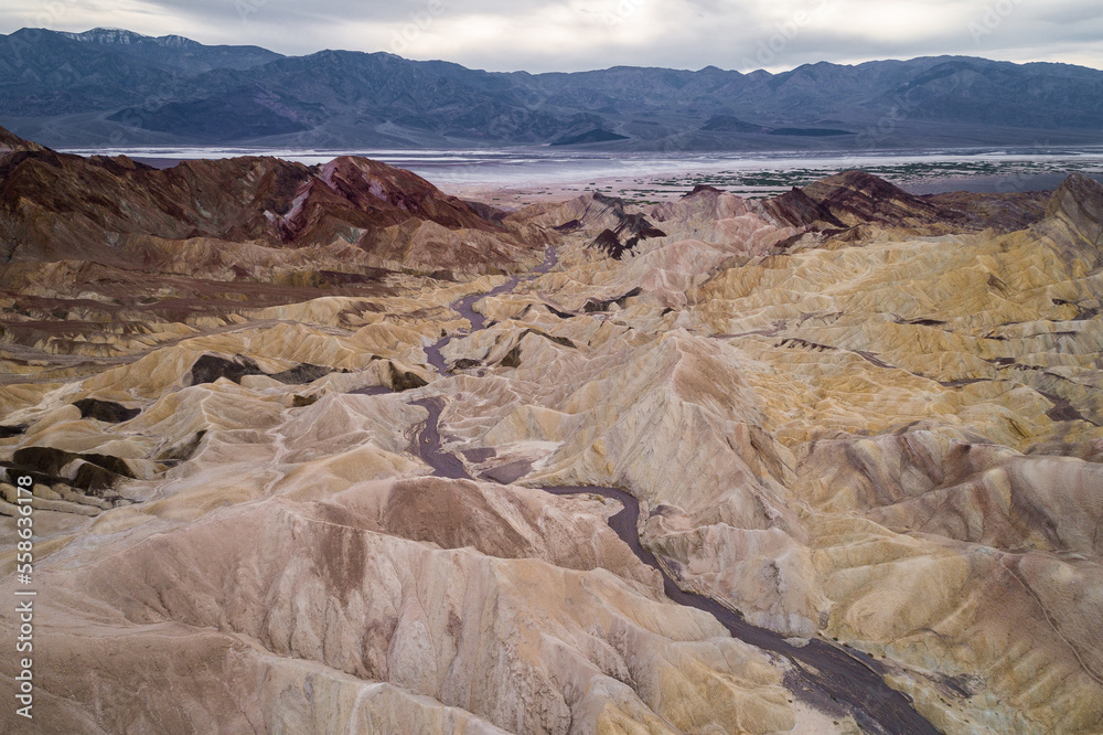 Zabriskie Point in Death Valley, California. USA